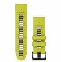  QuickFit® 26 Watch Bands - Electric Lime/Graphite Silicone - 010-13281-03 - Garmin